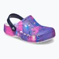 Crocs Baya Seasonal Printed Clog white/multi junior slides 9