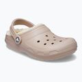 Crocs Classic Lined Clog mushroom/bone slides 9