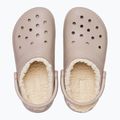 Crocs Classic Lined Clog mushroom/bone slides 13