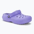 Crocs Classic Lined digital violet children's slides