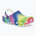 Crocs Classic Spray Dye white/multi children's slides 2