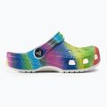 Crocs Classic Spray Dye white/multi children's slides 3