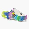 Crocs Classic Spray Dye white/multi children's slides 4