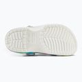Crocs Classic Spray Dye white/multi children's slides 5