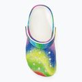 Crocs Classic Spray Dye white/multi children's slides 6