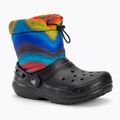 Crocs Classic Lined Spray Dye Boot Kids snow boots black/multi