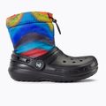 Crocs Classic Lined Spray Dye Boot Kids snow boots black/multi 2