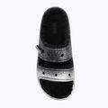 Crocs Classic Cozzzy Glitter Sandal black/silver flip-flops 5