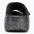 Crocs Classic Cozzzy Glitter Sandal black/silver flip-flops 6