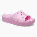 Women's Crocs Classic Platform flamingo slides 8