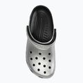 Crocs Classic silver/metallic slides 6