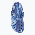 Crocs Classic Marbled Clog blue bolt/multi slides 6