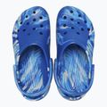 Crocs Classic Marbled Clog blue bolt/multi slides 12
