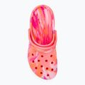 Women's Crocs Classic Platform Marbled guava/multi slides 6