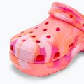 Women's Crocs Classic Platform Marbled guava/multi slides 8