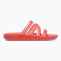 Women's Crocs Splash Glossy Strappy slides neon watermelon 9