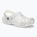 Crocs Classic Starry Glitter white children's slides 2