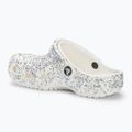 Crocs Classic Starry Glitter white children's slides 4