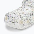 Crocs Classic Starry Glitter white children's slides 8