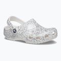 Crocs Classic Starry Glitter white children's slides 9