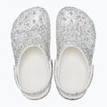 Crocs Classic Starry Glitter white children's slides 12