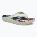 Women's Crocs Classic Platform Retro Resort bone/multi flip flops 8
