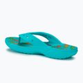 Women's Crocs Baya II Graphic Flip digital aqua/multi flip flops 3