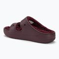 Crocs Classic Cozzzy dark cherry slides 3