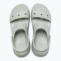 Women's Crocs Mega Crush elephant grey sandals 13