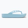 Women's Crocs Classic Platform Meta Pearl blue calcite flip flops 2