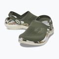 Crocs LiteRide 360 Marbled Clog army green/multi slides 10