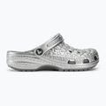 Crocs Classic Metallic Crocskin slides silver 3