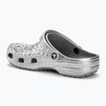Crocs Classic Metallic Crocskin slides silver 4