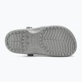 Crocs Classic Metallic Crocskin slides silver 5