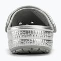 Crocs Classic Metallic Crocskin slides silver 7