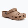 Crocs Classic latte slides