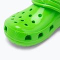 Crocs Classic Neon Highlighter Clog Kids green slime slides 8