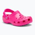 Crocs Classic Neon Highlighter Clog pink crush children's slides 2