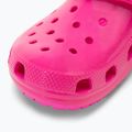 Crocs Classic Neon Highlighter Clog pink crush children's slides 8