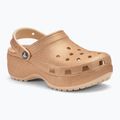 Crocs Classic Platform Glitter shitake women's slides 2