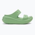 Women's Crocs Classic Crush Sandal fair green slides 2