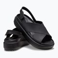 Women's Crocs Brooklyn Luxe Cross Strap sandals black 12