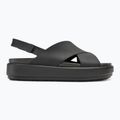 Women's Crocs Brooklyn Luxe Cross Strap sandals black 2