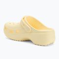 Women's Crocs Classic Platform Clog buttercream flip-flops 4
