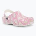 Crocs Classic Duke Print Clog pink tweed slides 2