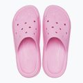Women's Crocs Stomp Slide pink tweed slides 12