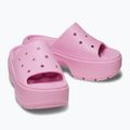 Women's Crocs Stomp Slide pink tweed slides 13