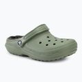 Crocs Classic Lined Clog moss/multi slides