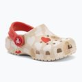 Crocs Classic Heart Print Clog sandstone children's flip-flops 2