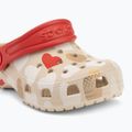 Crocs Classic Heart Print Clog sandstone children's flip-flops 8